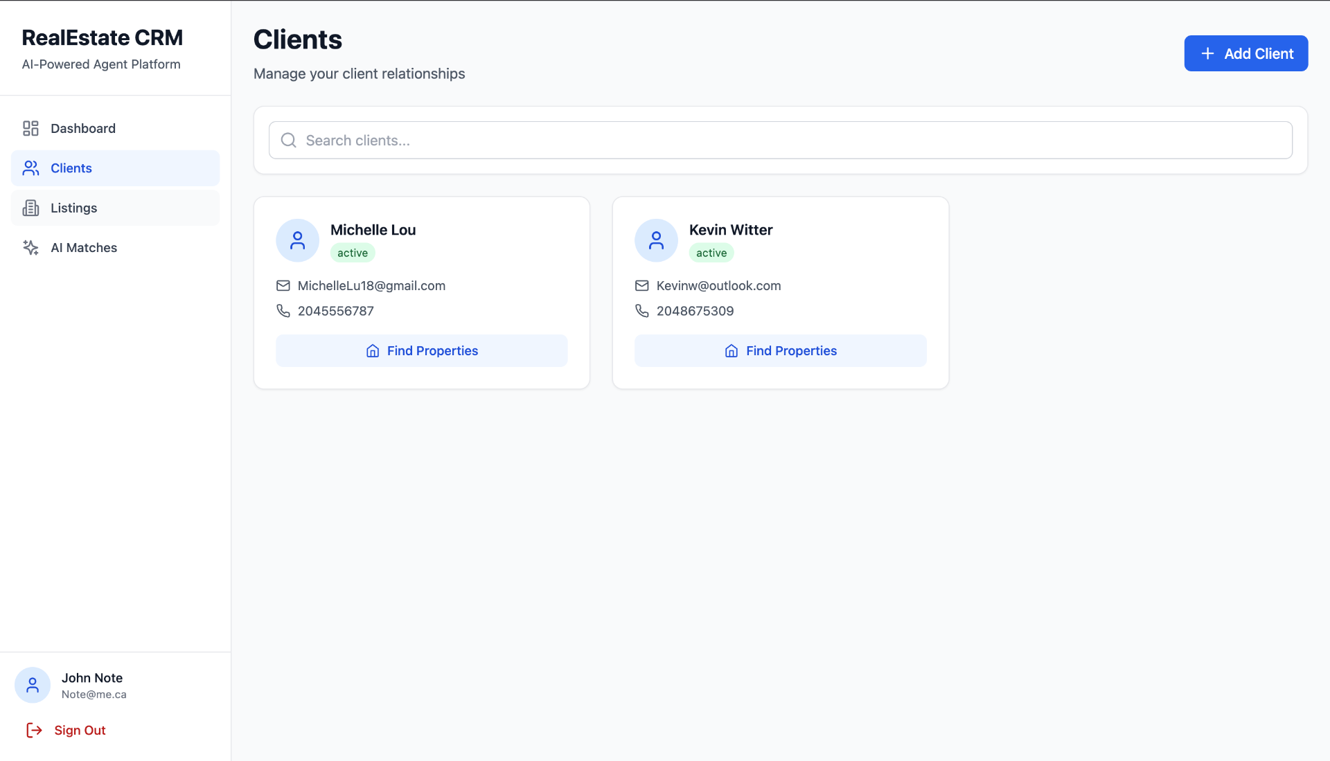 Real Estate Agent — AI-Powered Real Estate CRM 2